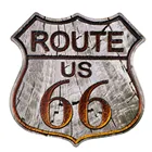 Route 66 Mother Road деревянный шоссе щит Оптовая Продажа металлический знак