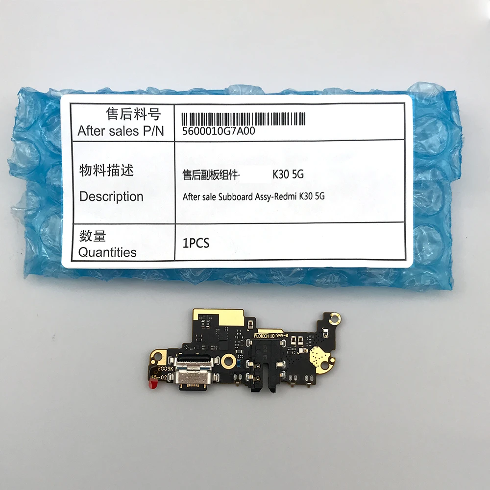 

USB Charging Port Mic Microphone Dock Connector Board For Xiaomi Redmi K30 5G Flex Cable Repair Parts
