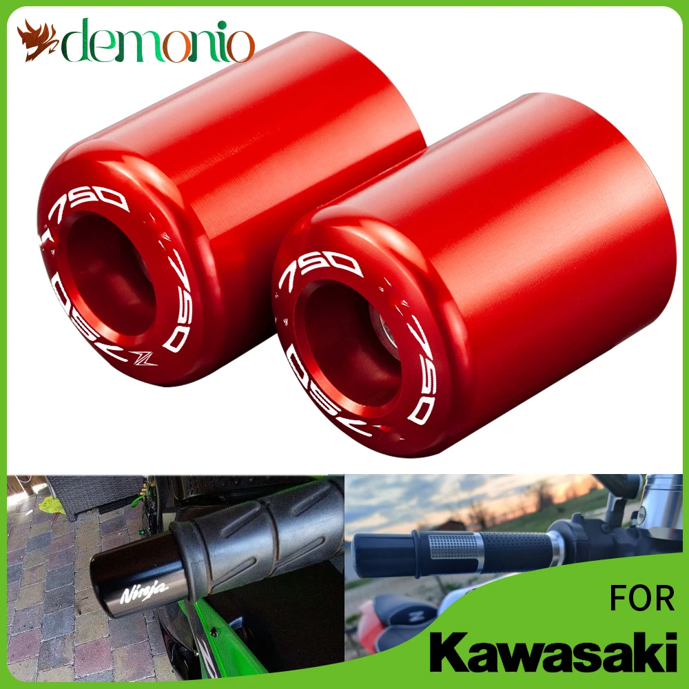 

Аксессуары для мотоциклов CNC ручки стержень концы крышка слайдер для KAWASAKI Z750 2004 - 2007 2008 - 2021 7/8 ''22 мм