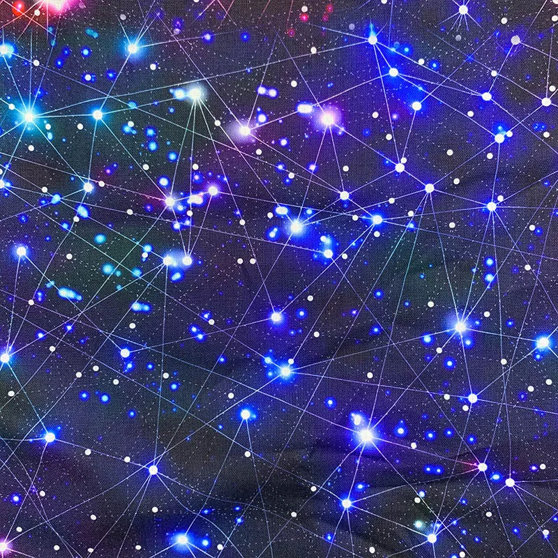 

Beautiful Digital Printing Black bottom starry sky pattern 100% Cotton Fabric Sewing Material Children Fabric Diy Shirt Clothing
