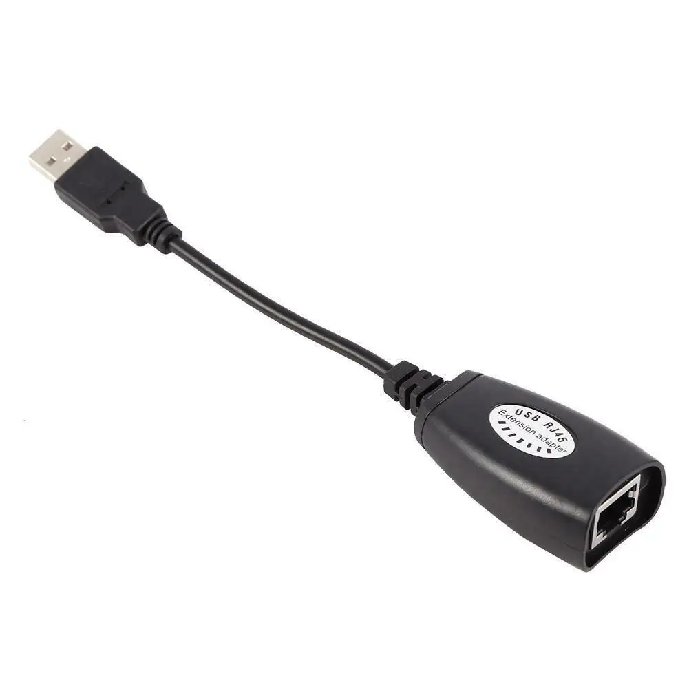 Удлинительный Кабель USB 2 0 для Cat5/RJ45/Cat6 Ethernet Удлинитель сетевой адаптер кабель |