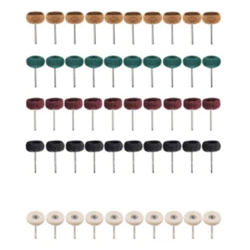 

Абразивный Полировочный диск, набор полировальных колес для роторного инструмента, аксессуары, полировальное колесо, 50 шт.