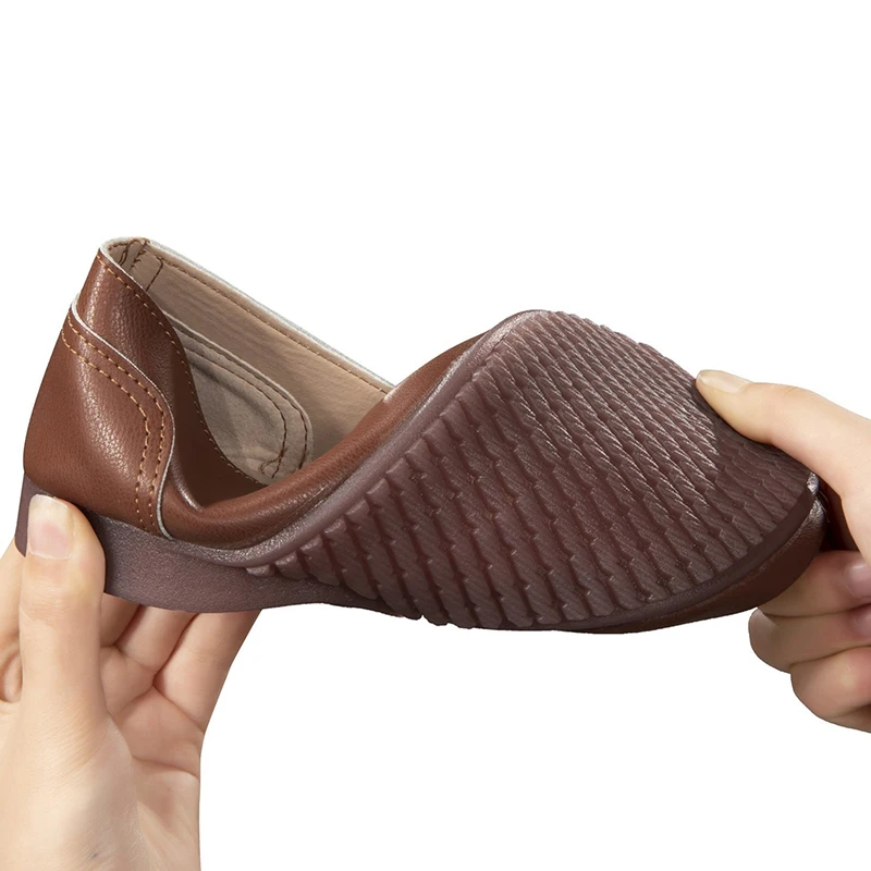 

GAOKE Brand Summer Woman Soft Leisure Flats Leather Shoes Woman Moccasins Loafers Female Casual Driving Footwear Big Size 35~43