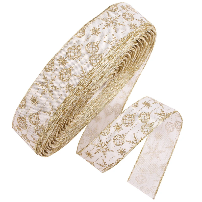 

10 м украшения Свадьба Рождество Золотые корсажные ленты Свадебная проволочная лента для вечевечерние в джунглях