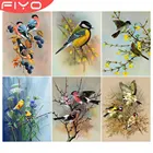 FIYO, птица, цветок, Фотофон 5D, полный квадраткруглый, домашний декор, сделай сам, алмазная вышивка, вышивка крестиком, Висячие картины, подарок