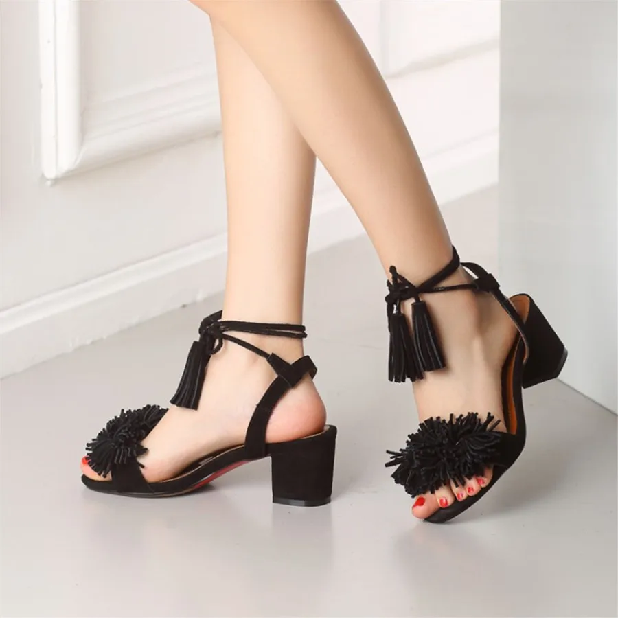 2017 верх из нубука и микрофибры Нескользящая резиновая подошва Босоножки на