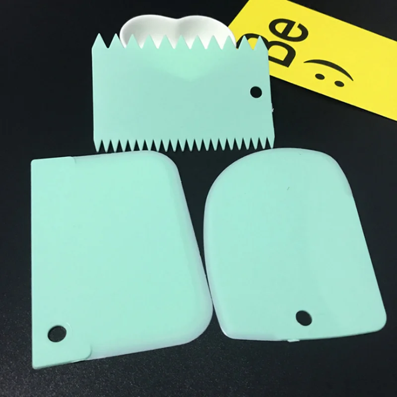 3 шт. формы для выпечки инструменты Пластик миксер теста Ножи глазурь скребок