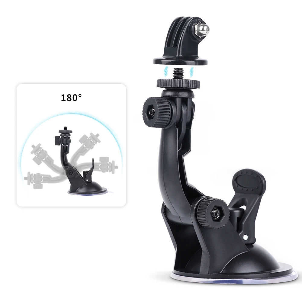 LANBEIKA 7 см автомобильное крепление на присоске лобовое стекло для GoPro Hero 9 8 6 5 Session Yi
