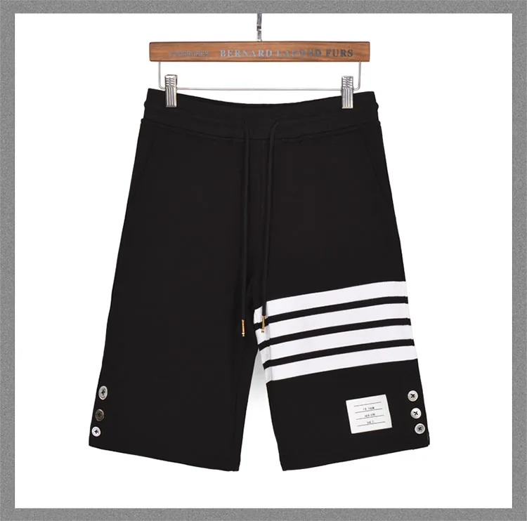 Модные брендовые повседневные мужские летние хлопковые спортивные брюки на