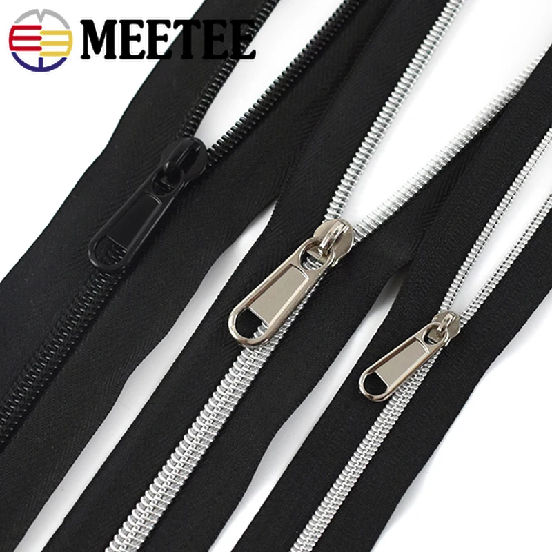 

10pcs 3# 5# 8# 10# Zipper Sliders for Nylon Zip DIY Luggage Repair Zips Head Puller Fitting Quilt Garment Sewing Accessory