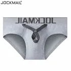 Трусы-брифы JOCKMAIL мужские, пикантное нижнее белье для пениса, Трусы-танга, Трусы-слипы для геев, трусы-джоки, мужское Прозрачное нижнее белье