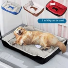 Лежанки для собак, кошек, домик, зимний теплый диван для домашних животных с подушкой, плюшевый коврик, мягкое флисовое гнездо, водонепроницаемый лежак, моющиеся корзины для собак