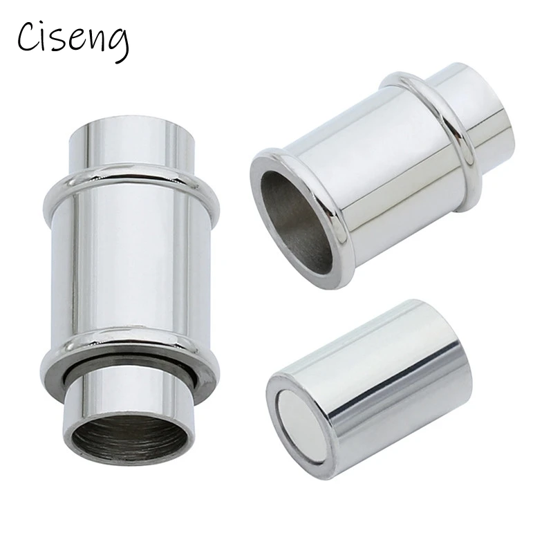 Магнитная застежка из нержавеющей стали серебристого цвета 6 мм | Украшения и