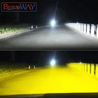 BraveWay 3000K + 6500K H1 H3 H8 H9 H11 Комплект светодиодных фар для автомобиля H7 LED Canbus HB3 9006 HB4 Светодиодные лампы 12 В белые желтые противотуманные фары противотуманные фары птф светодиодные лампы
