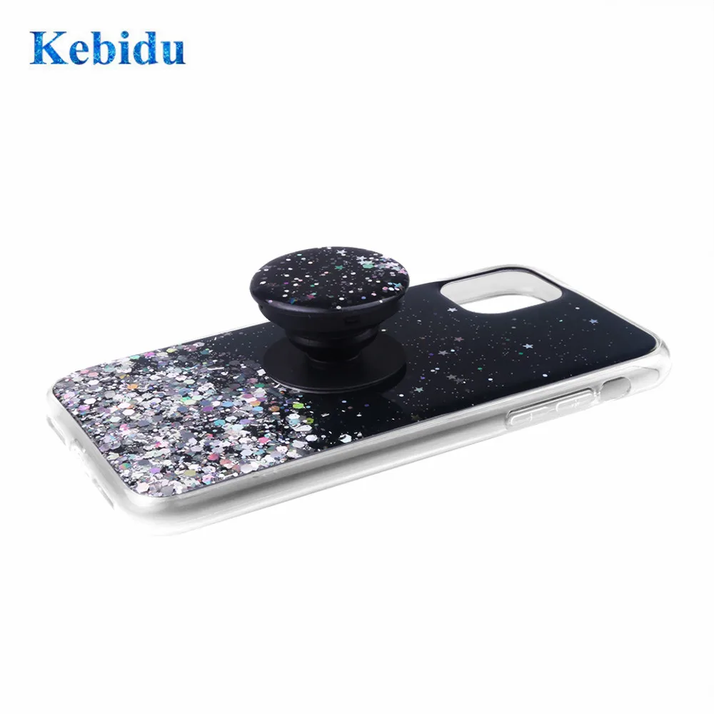 Силиконовый чехол для iPhone 11 Pro Max с держателем телефона противоударный