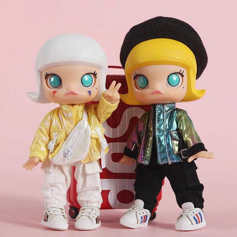 Ob11 baby clothes overalls pants Molly doll GSC plain 1/12 BJD trousers Mini Obitsu 11 Accessories | Игрушки и хобби