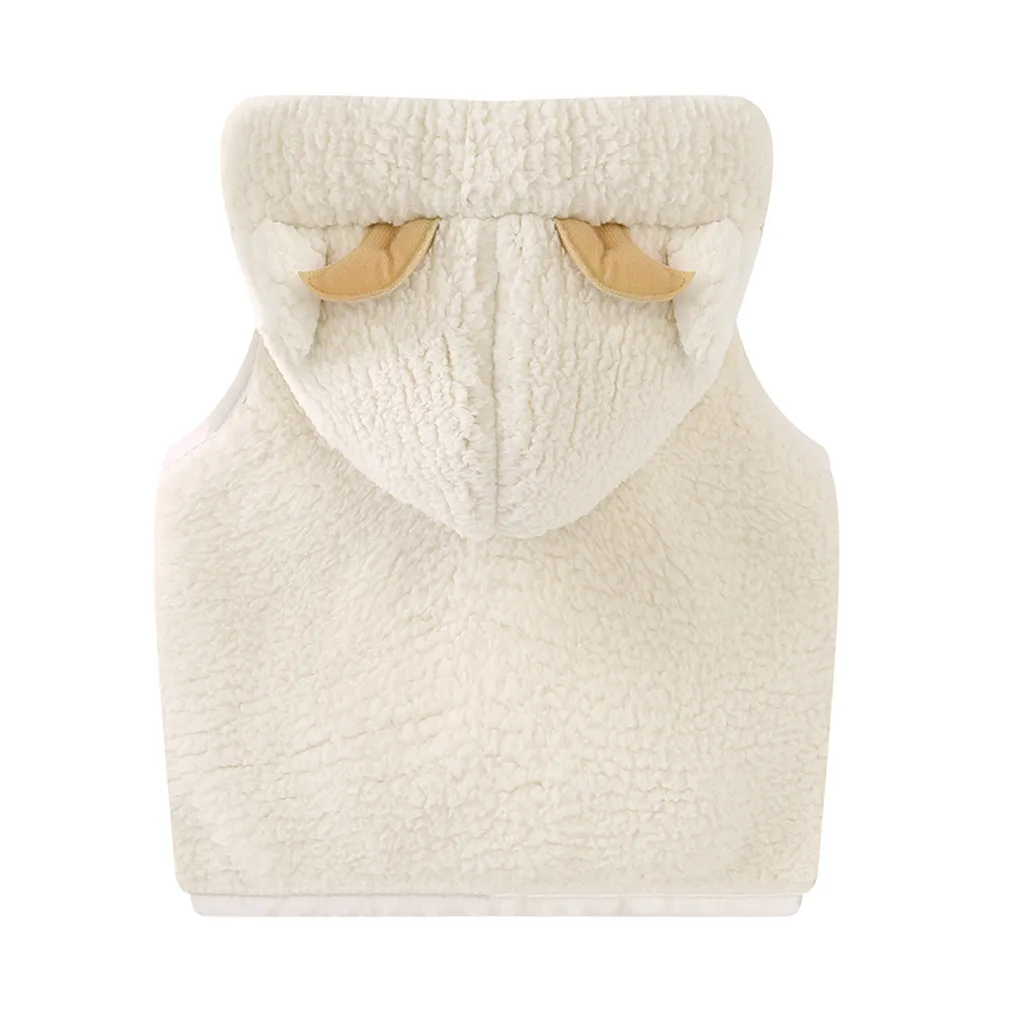 Зимний детский жилет осенний без рукавов для мальчиков плюшевая куртка с