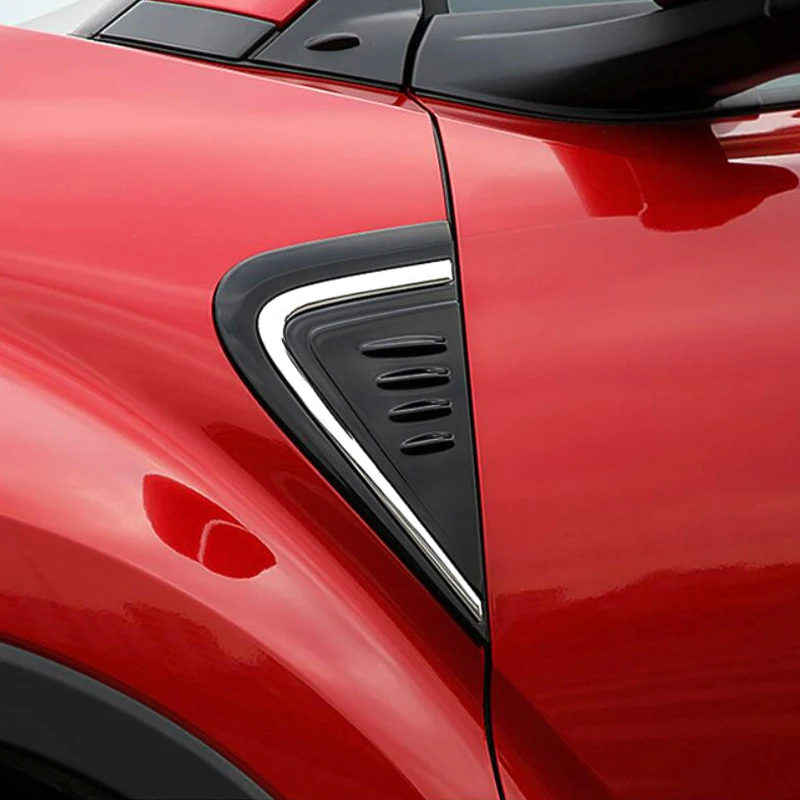 ABS Хромированная дверь боковая вентиляция воздушный поток крыло на выходе Крышка