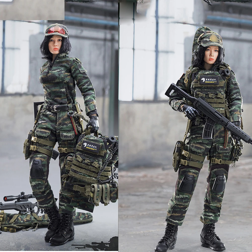 FS730211/6 Snow Leopard Commando Soldier Model Suit Female Soldier Sniper For Collection  In Stock rachel lee a soldier in conard county