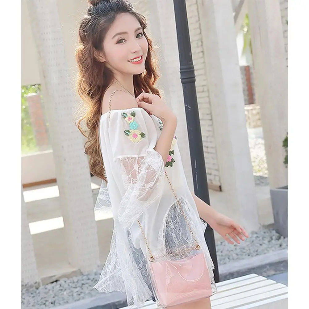 Женская прозрачная сумка banabanma повседневная через плечо с одним плечевым ремнем