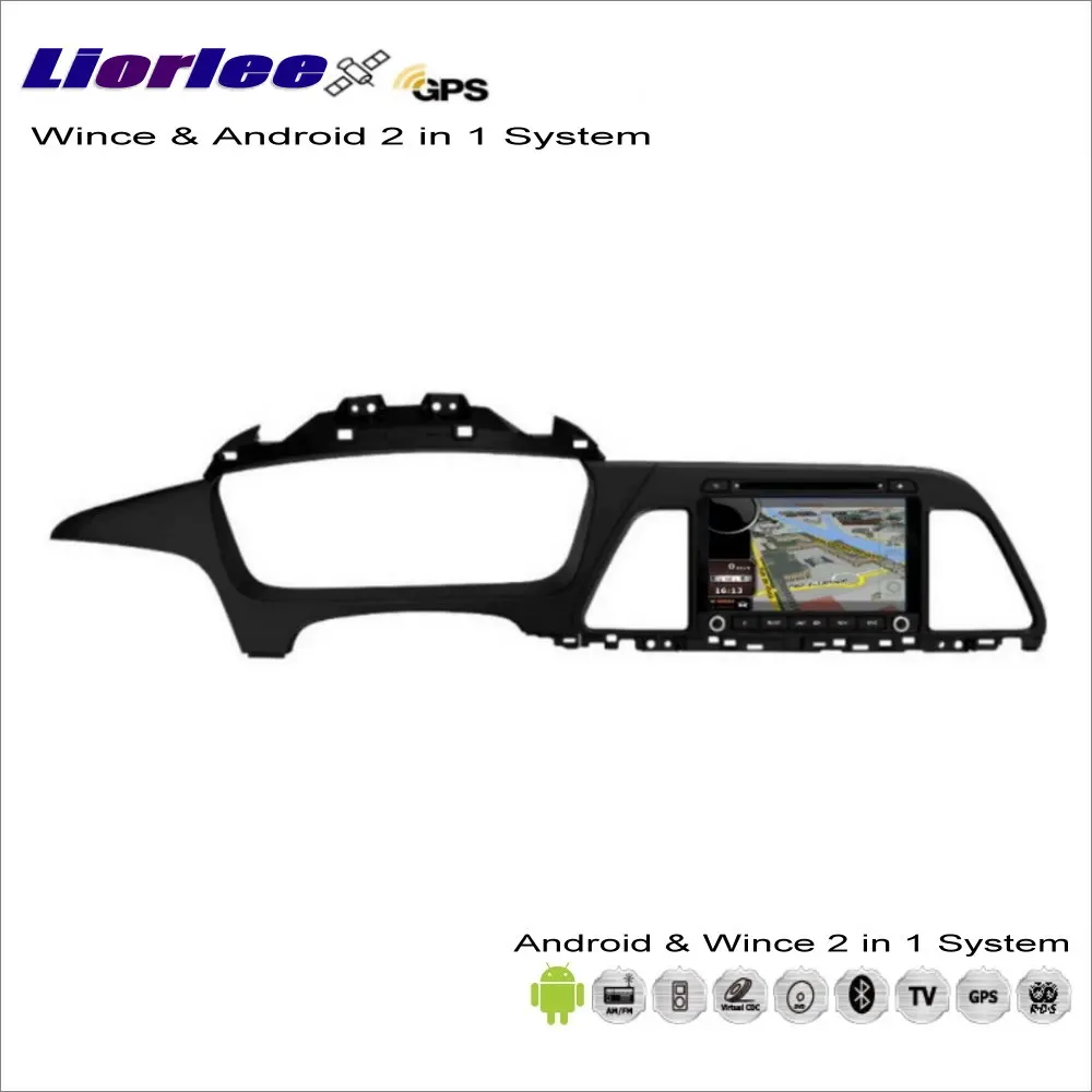 online Liorlee Para Hyundai Sonata Yf 2015-2017 Carro Android Navegação Rádio Cd Dvd Navi Mapa áudio Estéreo Vídeo Gps Player Sistema De Tela