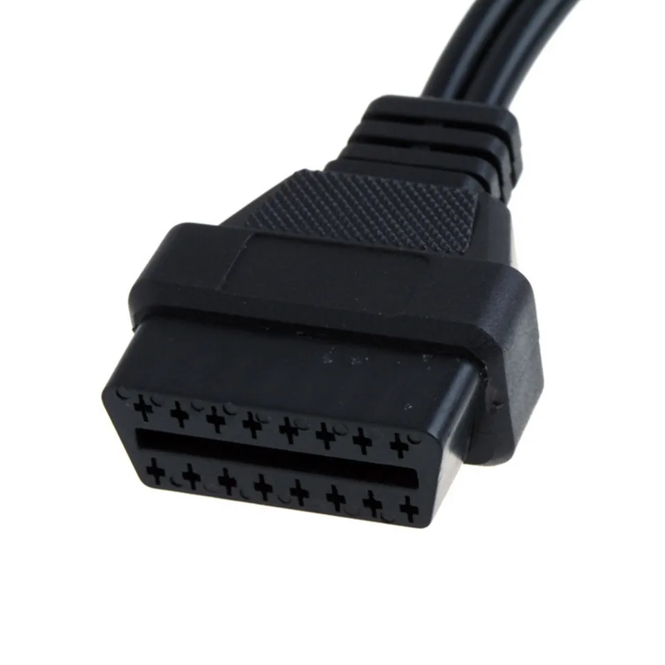 Адаптер для Audi 2x2 OBD OBD2 2P + к 16 контактному разъему VAG COM переводному разъему|adapter