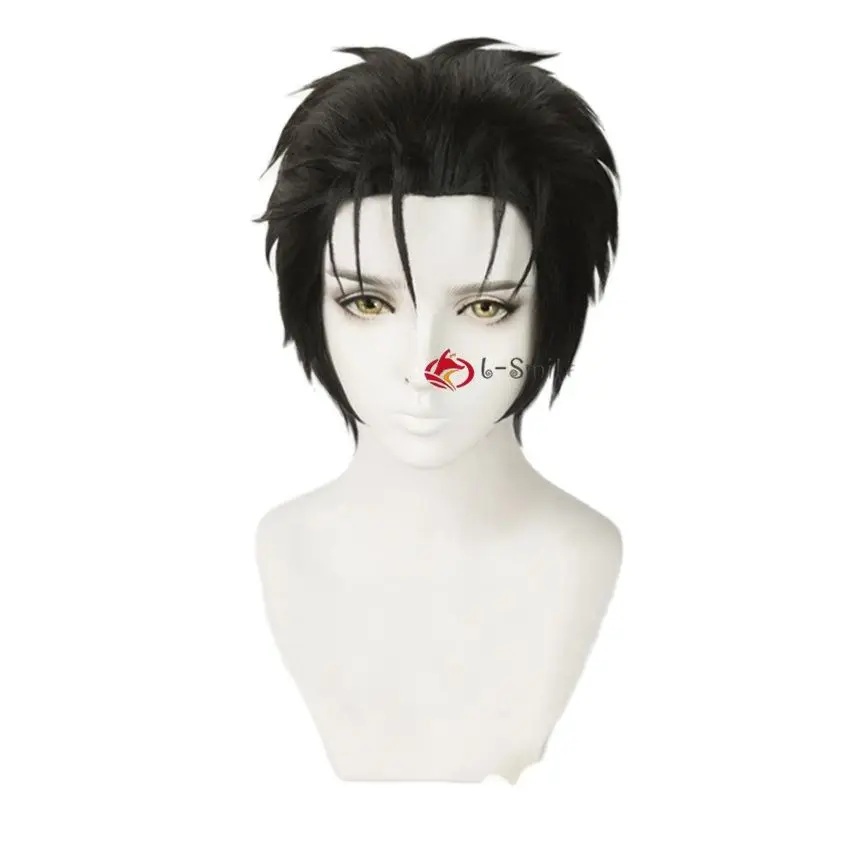 Парик для косплея стинса 0 термостойкий синтетический с короткими черными