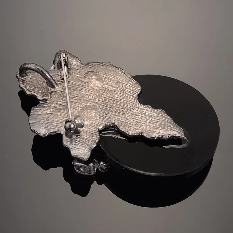 Женская Винтажная брошь с серебряным покрытием IYOE Большая Жемчужная булавка в