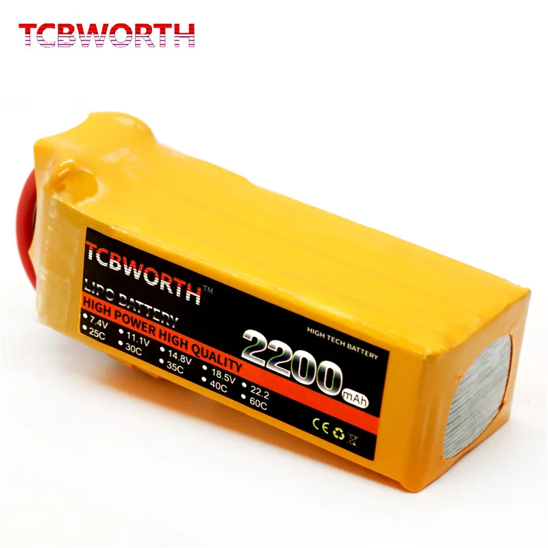 TCBWORTH дрона с дистанционным управлением LiPo Батарея 18 5 V 2200 мА/ч 25C 5S для