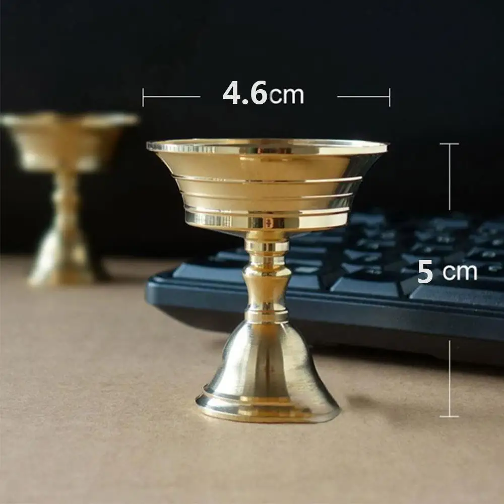 Подсвечник из медного сплава Медный подсвечник орнамент свеча декор вечерние