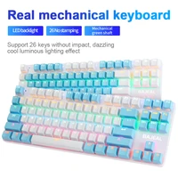 Gaming Mechanical Keyboard keys Game Anti-ghosting Blue Switch Color Backlit Wired Keyboard For pro Gamer Laptop
