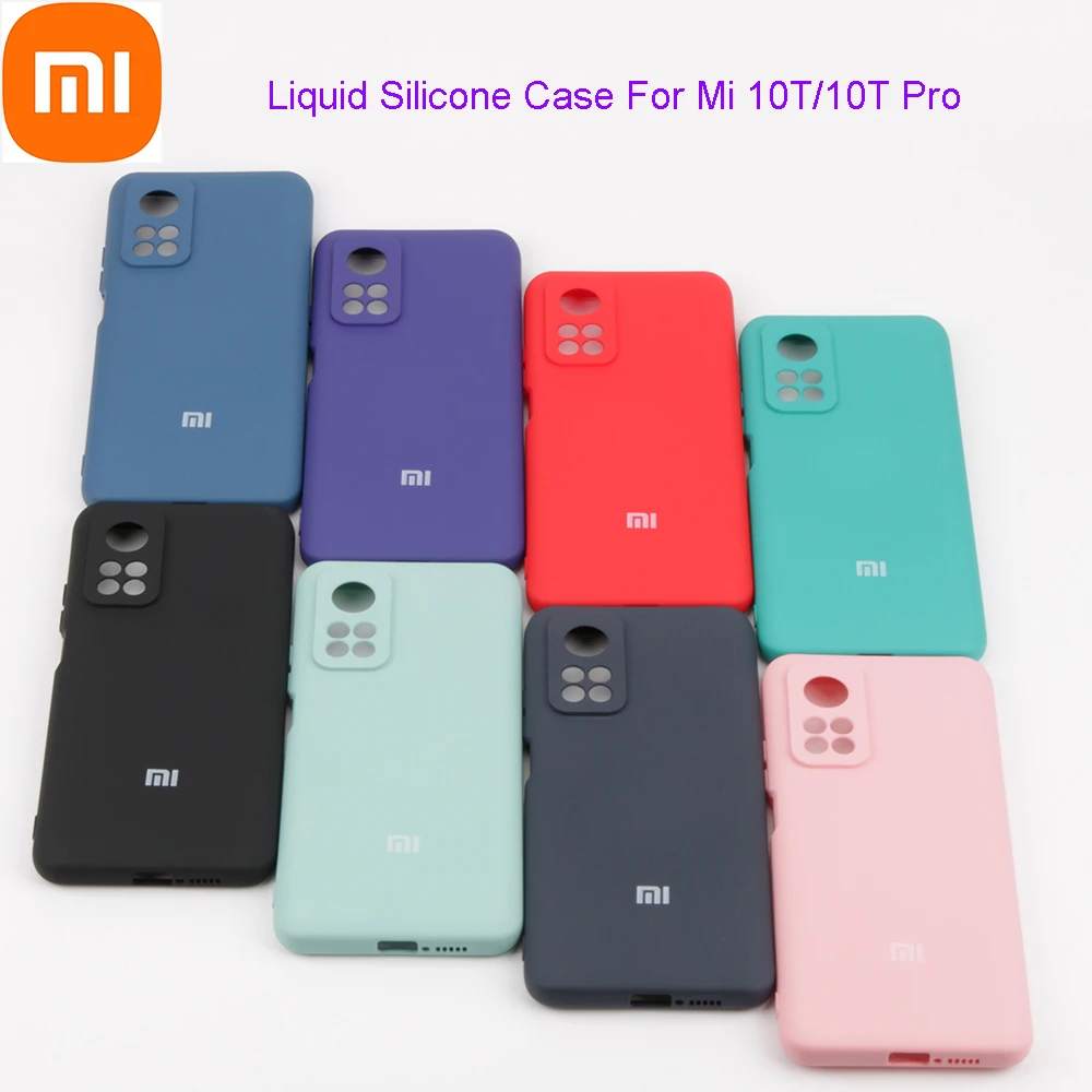 

For Mi 10T Cover Case for Xiaomi Mi 10 T Pro Original Liquid Silicone Case