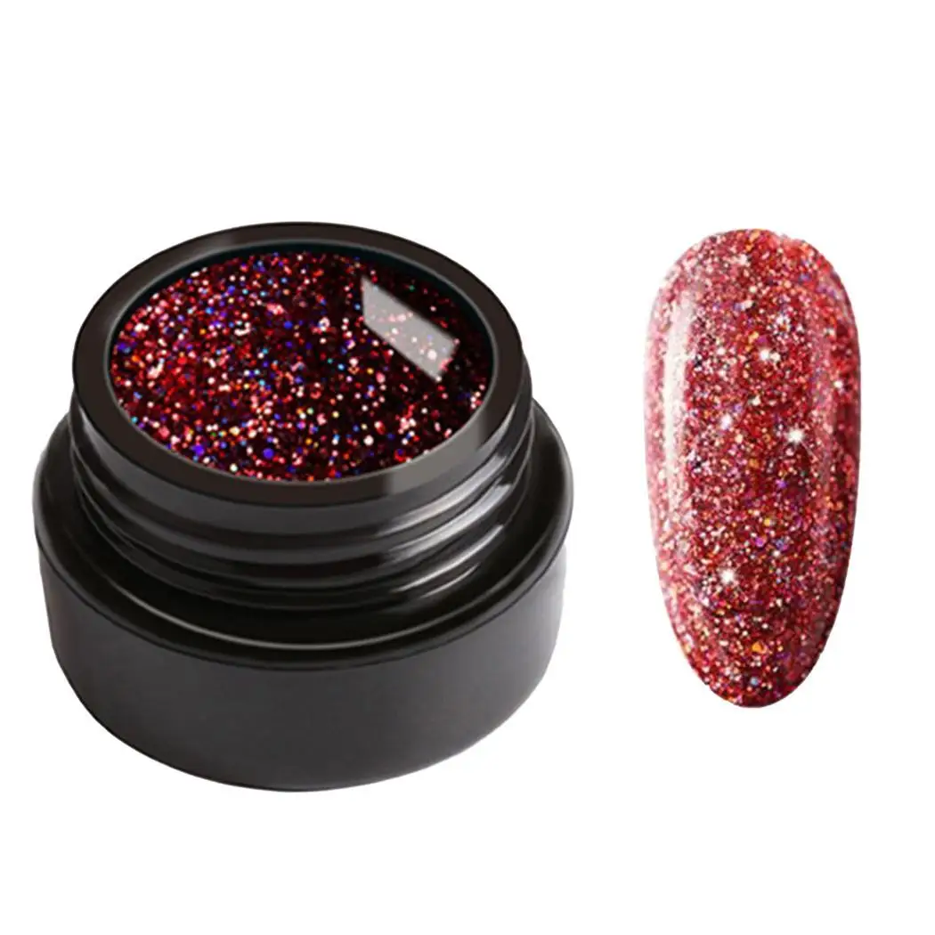 Гель для ногтей с сияющей краской замачивайте 5 мл от блеска УФ светодиодный