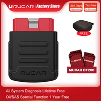mucar bt200 bluetooth obd2 full system diagnostic tools oil sas reset car obd2 scanner professional code reader pk thinkdiag