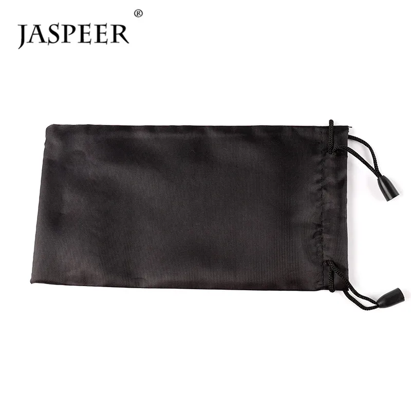 Чехол для очков JASPEER черная тканевая сумка солнцезащитных с логотипом на заказ