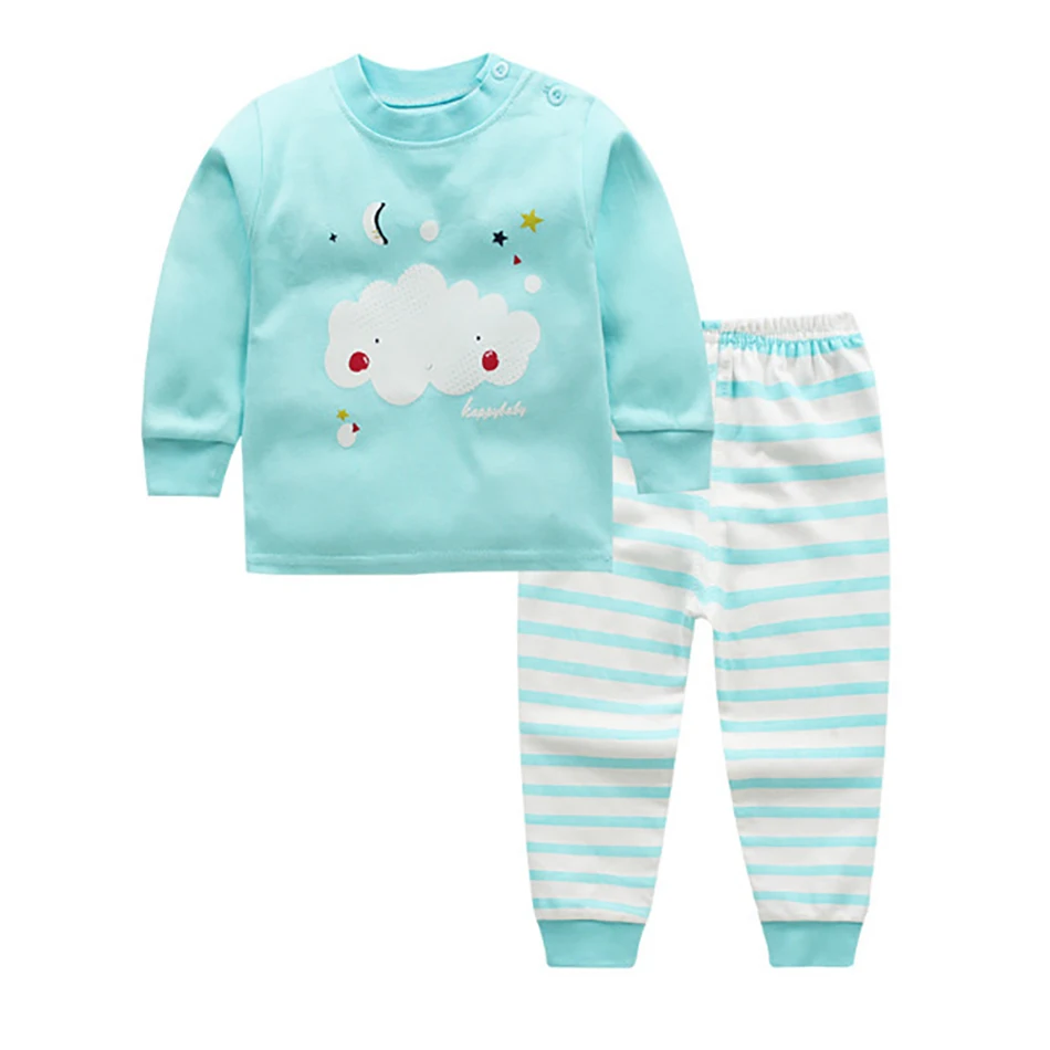 Пижама детская хлопковая для мальчиков и девочек на осень | Детская одежда обувь