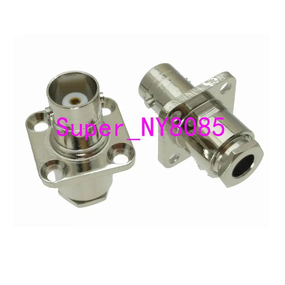

BNC female 4-holes flange clamp RG58 RG142 LMR195 RG400 Cable RF connector Adapter