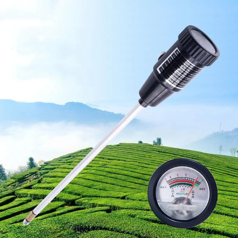 Портативный ph метр для почвы измеритель влажности pH тестер 2 в 1 садовый сад