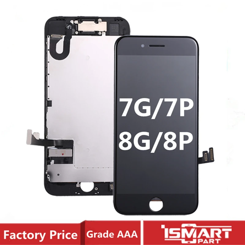 

Оригинальный ЖК-дисплей в сборе для iPhone 7 7P 8 Plus SE 2020, сменный сенсорный дигитайзер с фронтальной камерой, динамиком и пластиной