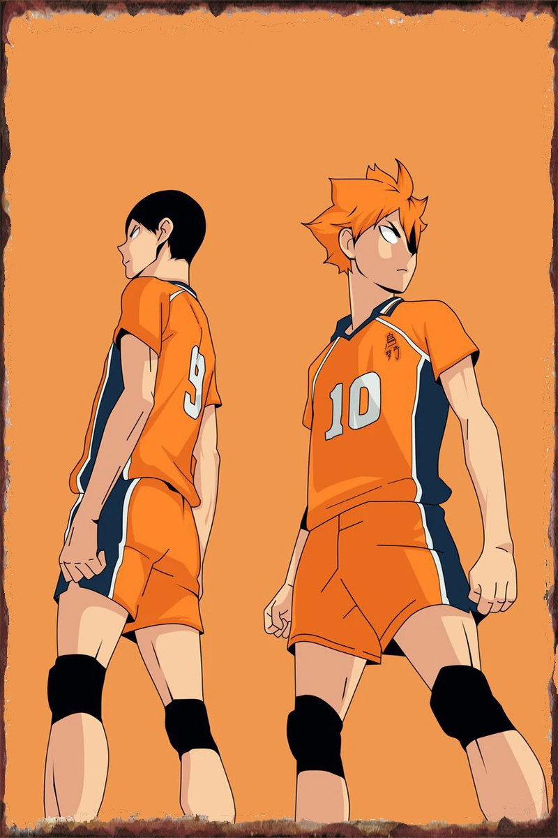 

Винтажный металлический знак Haikyuu в стиле ретро, жестяные таблички, Настенный декор, украшение для комнаты, художественная Клубная мужская ...