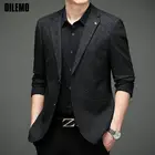 Высококачественный новый дизайнерский брендовый роскошный Повседневный модный умный жаккардовый элегантный Блейзер Куртка для вечерние модный костюм пальто мужская одежда