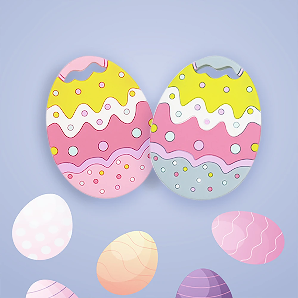 

Прорезыватель для зубов в виде пасхальных яиц, силиконовый, без бисфенола