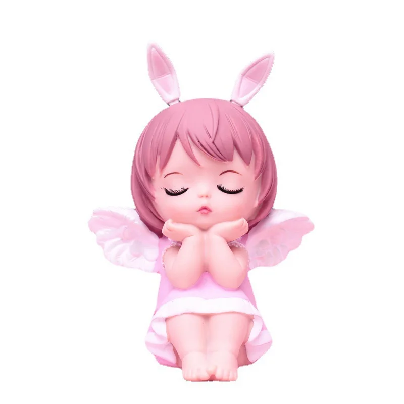 

Lovely fairy figurines Creative Cartoon resin statue ornament for home decor Angel decorative figures birthday christmas gift