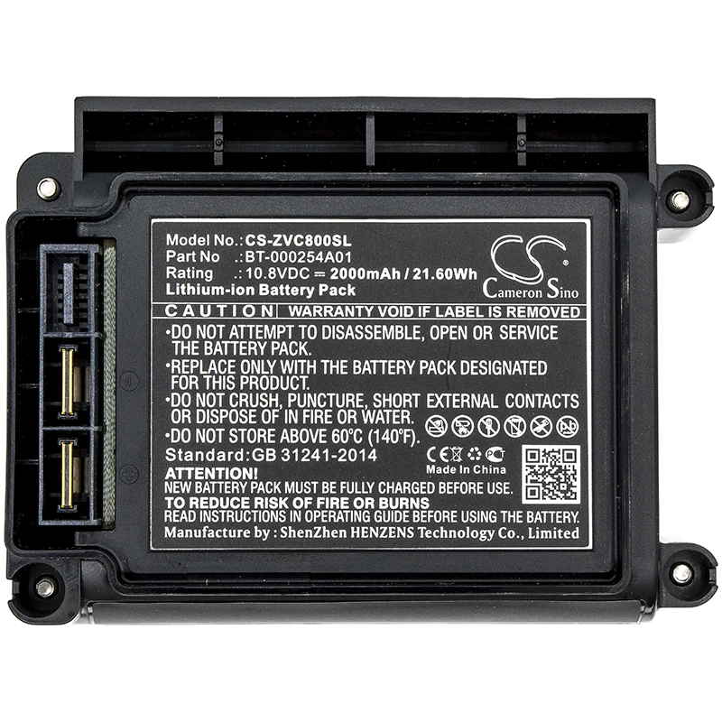 Аккумулятор cameron sino 2000mah для ZEBRA VC80 BT-000254A01 KT-VC80-BTRY1-01 | Электроника