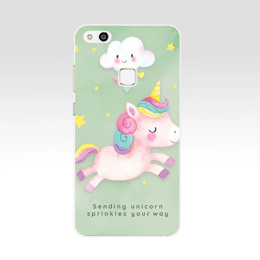 137FG Fat Unicorn On Rainbo Мягкий силиконовый чехол из ТПУ для Honor 9 10 huawei p10 lite y6 prime 2018 mate play p