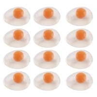 12 pcs funky egg splat ball squishy toys stress relief eggs yolk balls squishies fun toy anxiety reducer sensory play