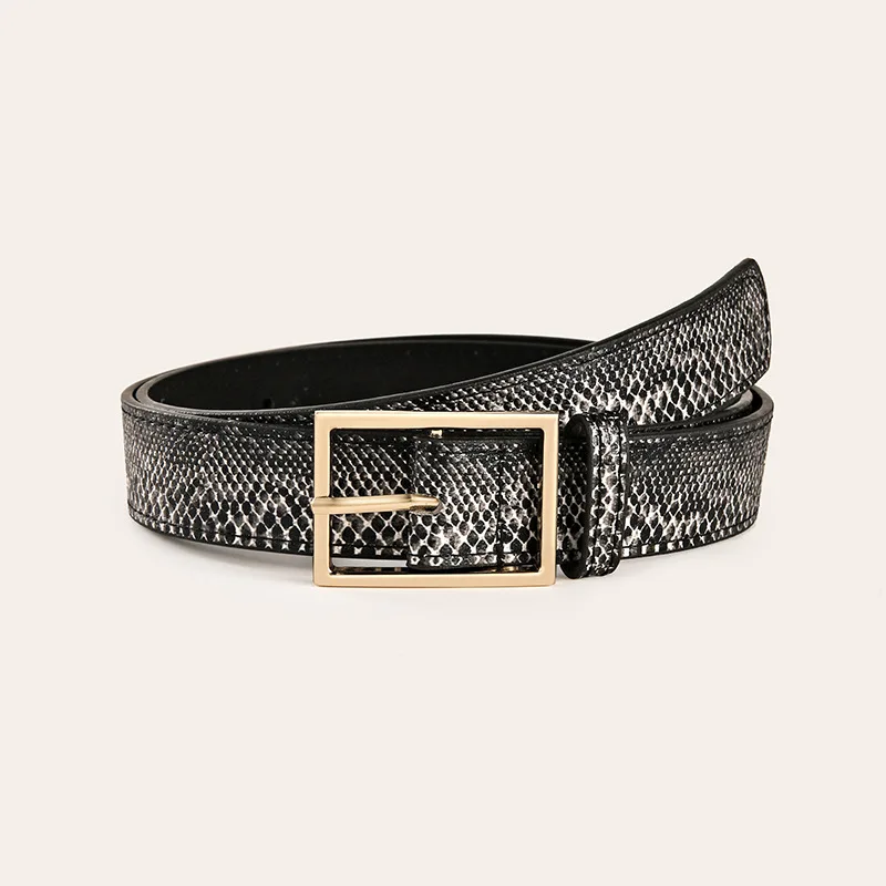 

Fashion Belts Pin Buckle All-match Belt For Women Casual Jeans Decoration PU Serpentine Personality Women Belts Wholesale
