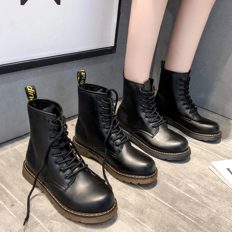 

Ins Martin boots female British wind designer shoes in the fall and winter of 2021 han edition joker web celebrity handsome