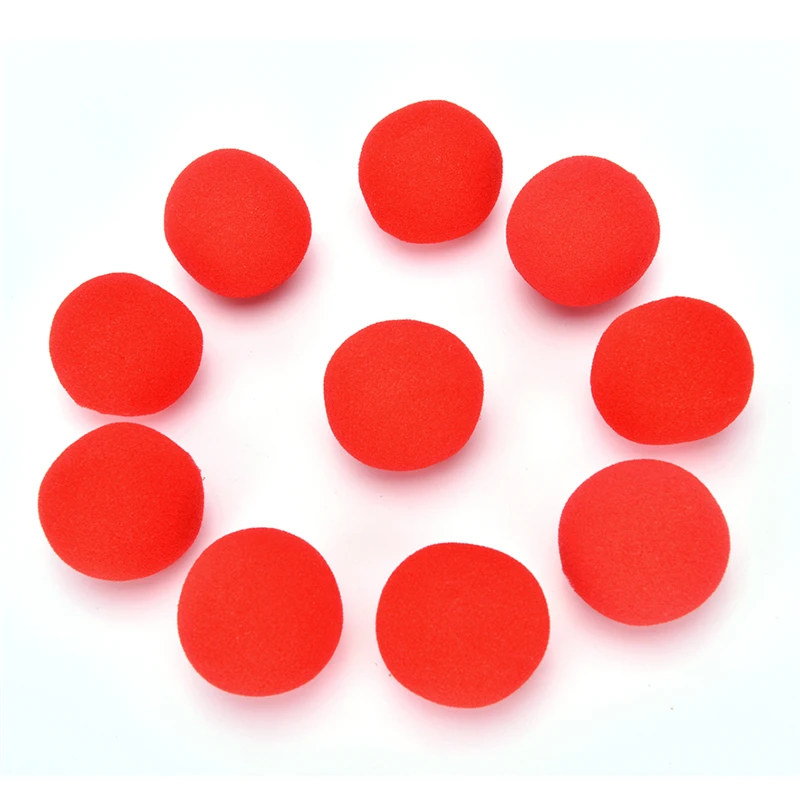 10 шт. удивительный палец магический реквизит мягкий красный губка мяч крупным