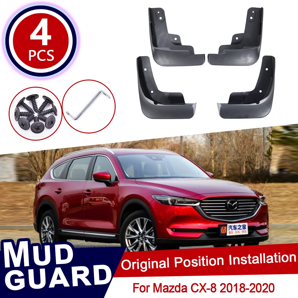4 шт./комплект брызговики для Mazda 2018 2019 2020 CX 8 CX8|Наклейки на автомобиль| |